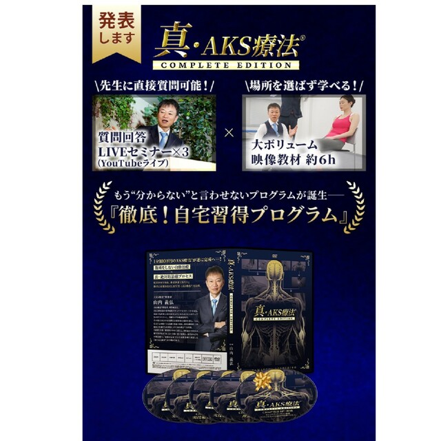 山内義弘の真・AKS療法(R)と心と内臓の絶対的治癒プロセス フルセット 山内義弘の真・AKS療法(R)と心と内臓の絶対的治癒プロセス フルセット