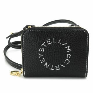 ステラマッカートニー(Stella McCartney)のステラマッカートニー カードケース レディース 7P0006 WP0057 1000 コインケース 小銭入れ 財布 ステラ ロゴ ジップ ストラップ カードホルダー ブラック 黒 STELLA McCARTNEY (名刺入れ/定期入れ)