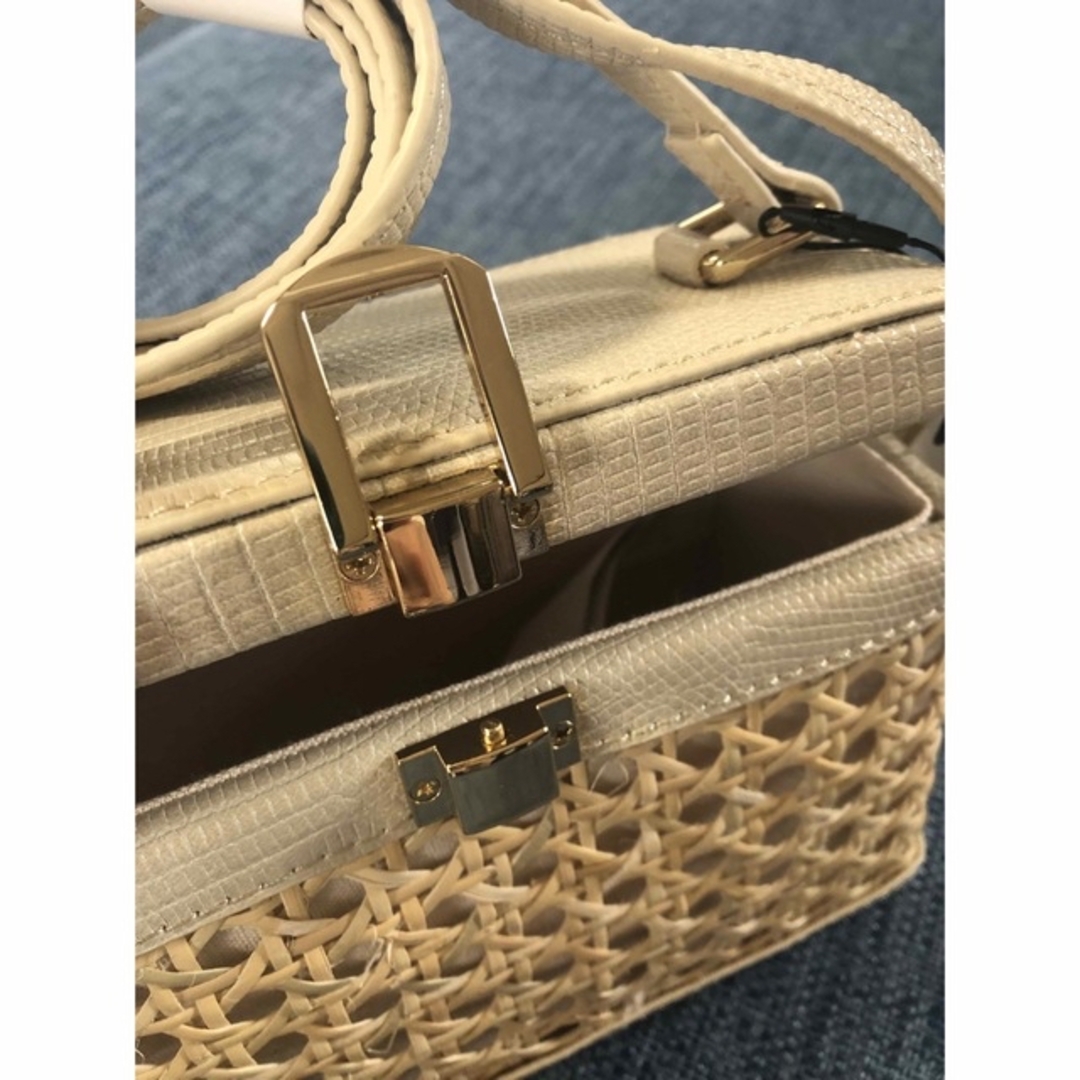 ZARA ラタン　カゴ　ショルダーBAG 新品 7