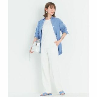 ニジュウサンク(23区)のP465新品23区ストレッチポンチストレート パンツ30￥17600(その他)