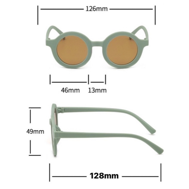 子供用　サングラス　ベビー　夏　レトロ　可愛い　紫外線対策　韓国　インスタ映え キッズ/ベビー/マタニティのこども用ファッション小物(サングラス)の商品写真
