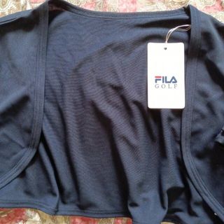 フィラ(FILA)のセール!FILA異素材切替ボレロタグ付きアームカバー冷房対策(その他)