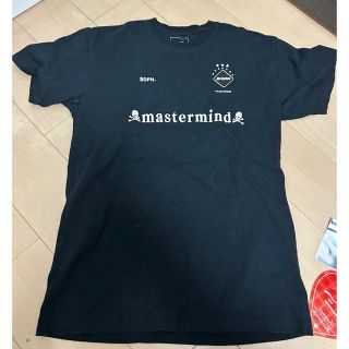 エフシーアールビー(F.C.R.B.)の激レアL！mastermind × F.C.R.B.コラボTシャツ黒(Tシャツ/カットソー(半袖/袖なし))