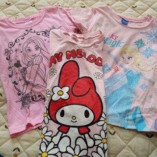 エルサアナ雪 ラプンツェル マイメロディTシャツ セット 女の子(Tシャツ/カットソー)