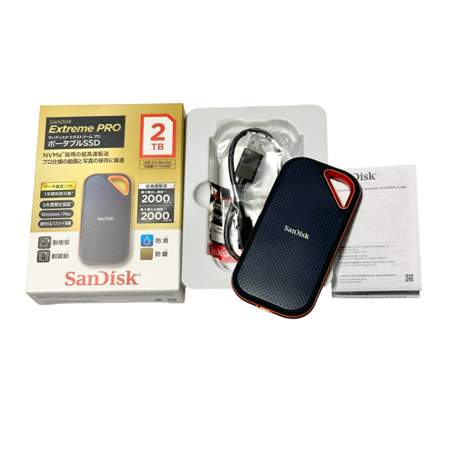 未使用品！ SanDisk サンディスク EXTREMEPRO ポータブルSSD