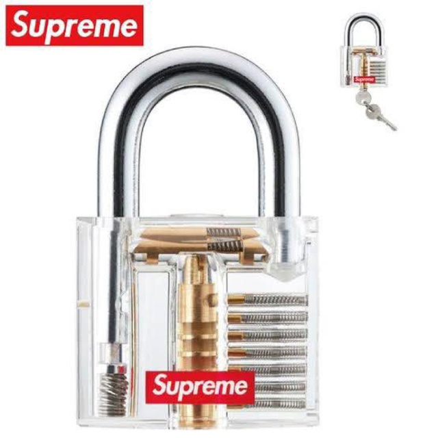 supreme シュプリーム 南京錠 ロック lock スケルトン