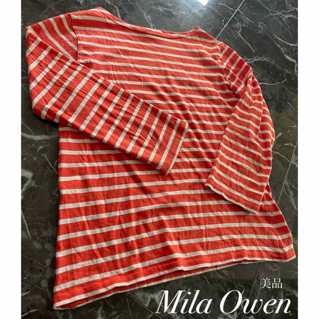 Mila Owen(ミラオーウェン)の【美品】Mila Owen  ミラオーウェン　ボーダー　ロンT レディースのトップス(カットソー(長袖/七分))の商品写真