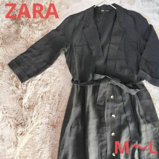 ザラ(ZARA)のmima様　フォロー割ザラ  ワンピース  ライト s 春夏 ベルト付き 黒(語学/参考書)