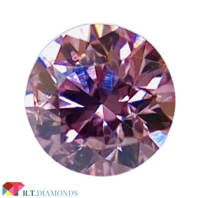 FANCY INTENSE PURPLISH PINK 0.039ct RD