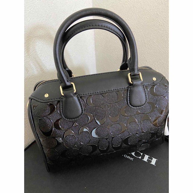 COACHボストン型押し2wayショルダーバッグ新品未使用