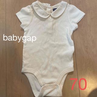 ベビーギャップ(babyGAP)のbabygap 襟付きロンパース70㎝(ロンパース)