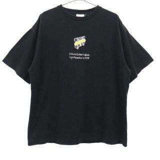 ヴィジョン ストリート ウェア(VISION STREET WEAR)のヴィジョンストリートウェア プリント 半袖 Tシャツ M ブラック VISION STREET WEAR メンズ 【中古】  【230612】(Tシャツ/カットソー(半袖/袖なし))