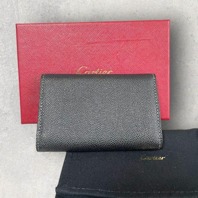 新品未使用 Cartier カルティエ サントス 6連キーケース ブラック 黒