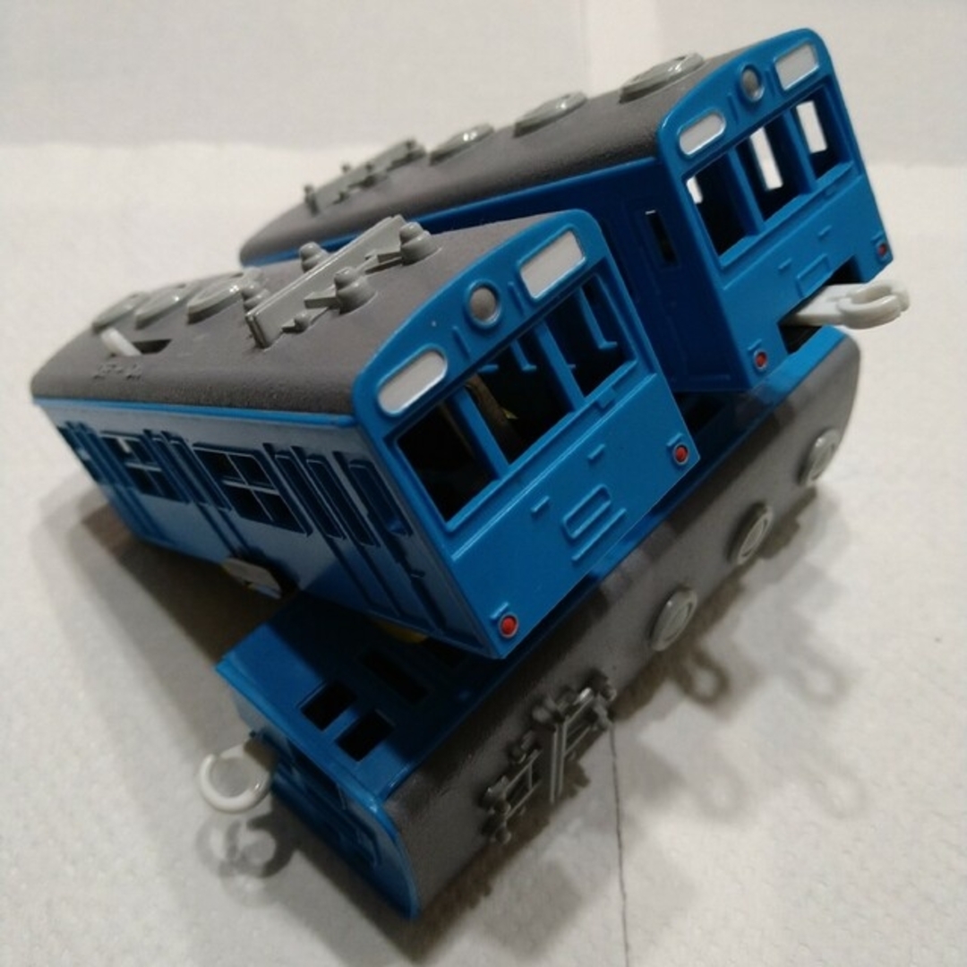 Takara Tomy(タカラトミー)の５【セットバラし】プラレール 京浜東北線 103系 ブルー 電動プラ電車トリオ エンタメ/ホビーのおもちゃ/ぬいぐるみ(鉄道模型)の商品写真