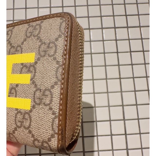 GUCCI FAKE NOT 長財布 GGスプリーム ジップ