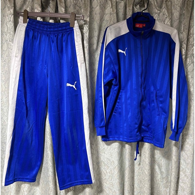 PUMA - 【PUMA】青ジャージ 上下セットの通販 by maru's shop PUMA - 【PUMA】青ジャージ 上下セットの通販 by maru's shop