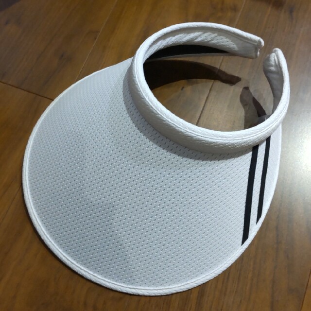 サンバイザー 日焼け対策 M ホワイト レディースの帽子(キャップ)の商品写真