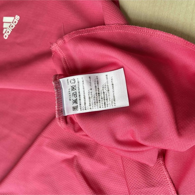 adidas(アディダス)の【adidas】Tシャツ　ピンク レディースのトップス(Tシャツ(半袖/袖なし))の商品写真