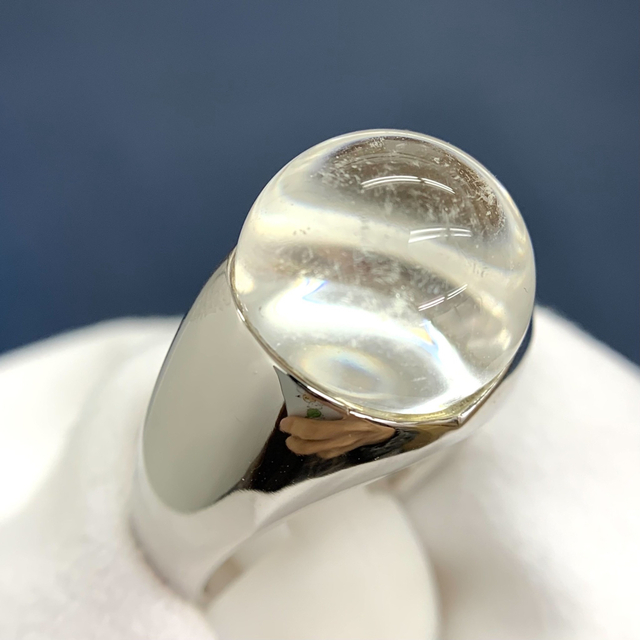 モーブッサン　750 クォーツ　ダイヤモンド　リング　K18WG  レディースのアクセサリー(リング(指輪))の商品写真