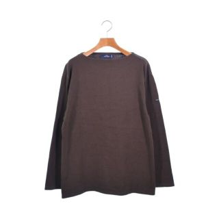 セントジェームス(SAINT JAMES)のSAINT JAMES セントジェームス Tシャツ・カットソー 5(ML位) 茶 【古着】【中古】(カットソー(半袖/袖なし))