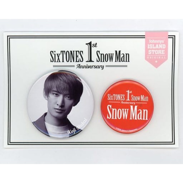 Snow Man 向井康二 缶バッジ エンタメ/ホビーのタレントグッズ(アイドルグッズ)の商品写真