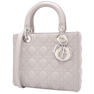ディオール(Christian Dior) ハンドバッグ(レディース)(シルバー/銀色
