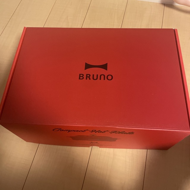 BRUNOBRUNO コンパクトホットプレート レッド BOE021-RD(1台)