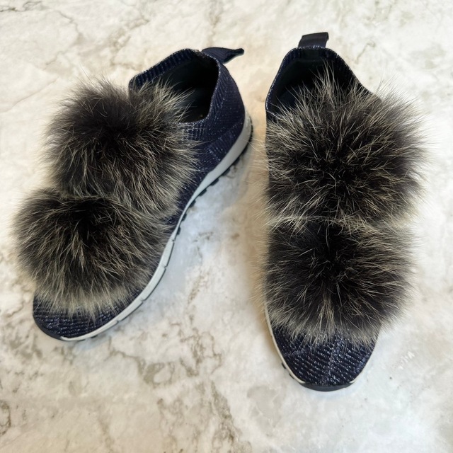 JIMMY CHOO ジミーチュウ　NORWAY ファー スニーカー