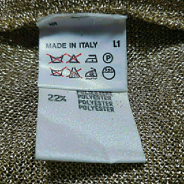 イタリア製 MARINA RINALDI 網T マリナ リナルディ gold T レディースのトップス(Tシャツ(半袖/袖なし))の商品写真