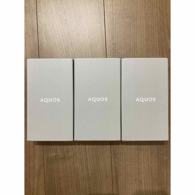 【3台セット】SHARP aquos sense6 6GB 128GB ブラックスマートフォン/携帯電話