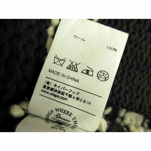 ダブルタップス 14AW カウチン ニット ジップ セーター ジャケット S