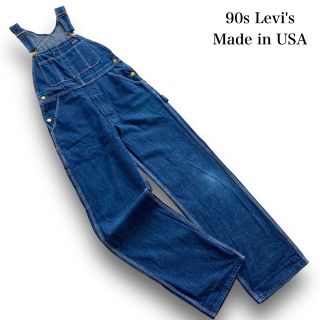 リーバイス(Levi's)の【Levi's】90s リーバイス デニムオーバーオール USA製 ヴィンテージ(サロペット/オーバーオール)