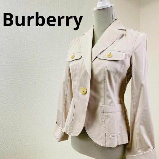 バーバリー(BURBERRY)のBurberry　バーバリー　レディース　ワンボタン　ジャケット　チェック(テーラードジャケット)