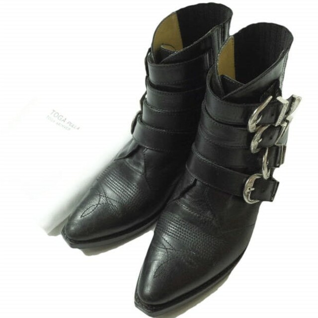 お取り寄せ可能 TOGA PULLA トーガ プルラ 4 METAL COWBOY BOOTS 4