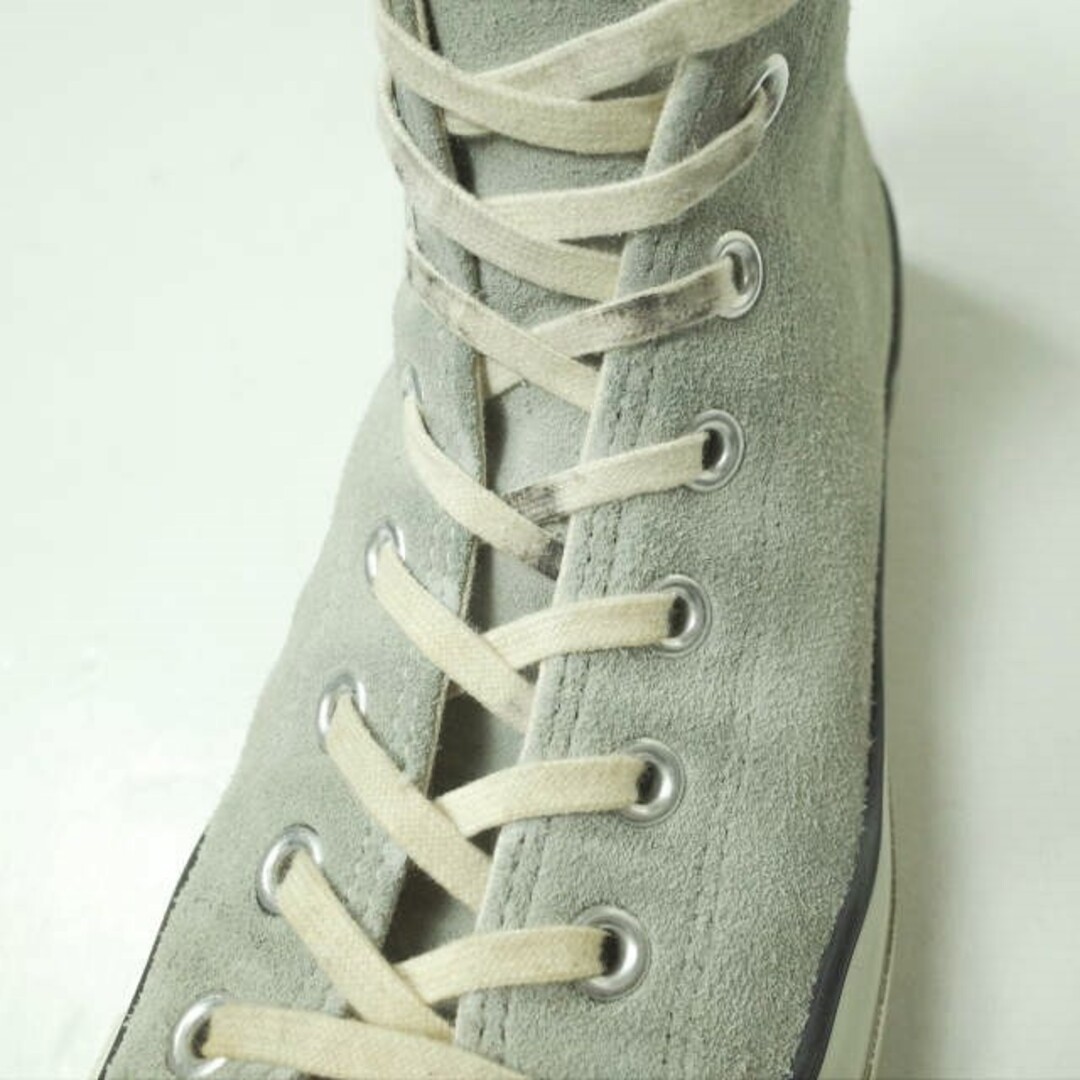 CONVERSE コンバース 日本製 SUEDE ALL STAR J HI スエードオールスタージャパンハイ US8.5(27cm) グレー  MADE IN JAPAN スニーカー シューズ【中古】【CONVERSE】