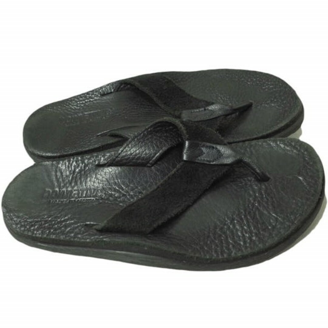 nonnative(ノンネイティブ)のnonnative x ISLAND SLIPPER ノンネイティブ アイランドスリッパ 別注 MARINER SANDAL COW SUEDE カウスエードトングサンダル NN-F3312 US8(26cm) ブラック シューズ【中古】【nonnative × ISLAND SLIPPER】 メンズの靴/シューズ(サンダル)の商品写真