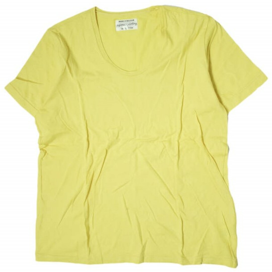 PYJAMA CLOTHING(ピジャマクロージング)のpyjama clothing ピジャマクロージング ベルギー製 Solid ﻿U-Neck Tee ソリッドUネックTシャツ S イエロー 半袖 カットソー トップス【中古】【pyjama clothing】 メンズのトップス(Tシャツ/カットソー(半袖/袖なし))の商品写真