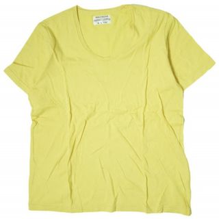 ピジャマクロージング(PYJAMA CLOTHING)のpyjama clothing ピジャマクロージング ベルギー製 Solid ﻿U-Neck Tee ソリッドUネックTシャツ S イエロー 半袖 カットソー トップス【中古】【pyjama clothing】(Tシャツ/カットソー(半袖/袖なし))