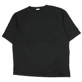 コモリ(COMOLI)のCOMOLI コモリ 日本製 裏毛半袖クルー ポケットTシャツ K01-05004 2 ブラック 半袖 コットン クルーネック ポケTee トップス【中古】【COMOLI】(Tシャツ/カットソー(半袖/袖なし))