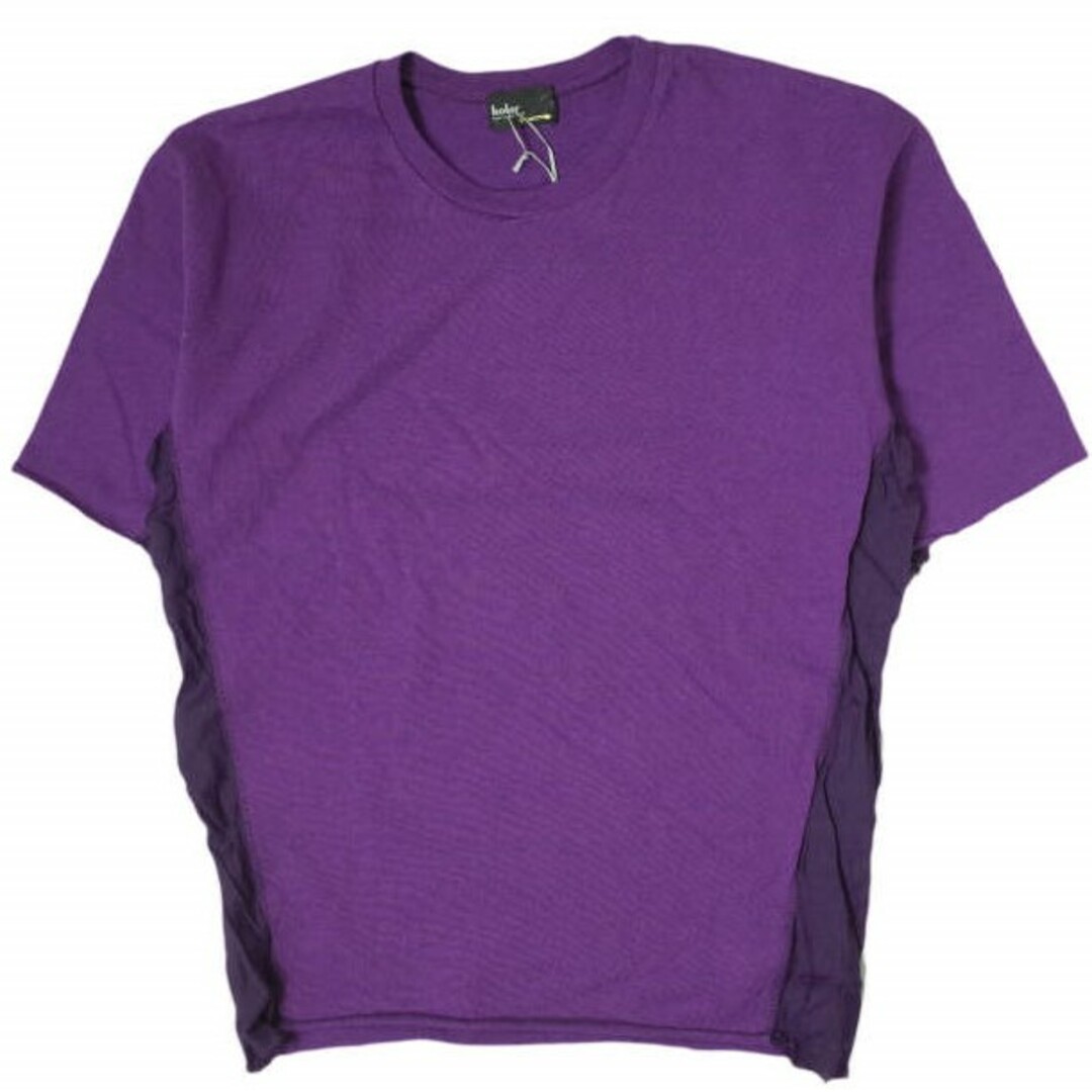 kolor(カラー)のkolor カラー 日本製 キュプラドッキング ヘビーウェイトカットオフTシャツ 12SCM-T21207 1 PURPLE 半袖 再構築 トップス【新古品】【中古】【kolor】 メンズのトップス(Tシャツ/カットソー(半袖/袖なし))の商品写真