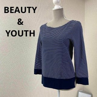 ビューティアンドユースユナイテッドアローズ(BEAUTY&YOUTH UNITED ARROWS)のBEAUTY&YOUTH　レディース　ボーダー　カットソー　バックリボン(シャツ/ブラウス(長袖/七分))