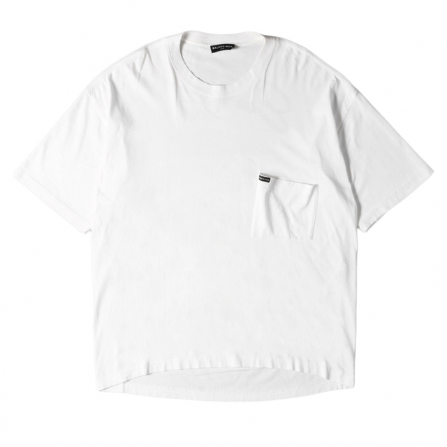 18SS バックEUROPEロゴオーバーサイズポケット付きTシャツトップス