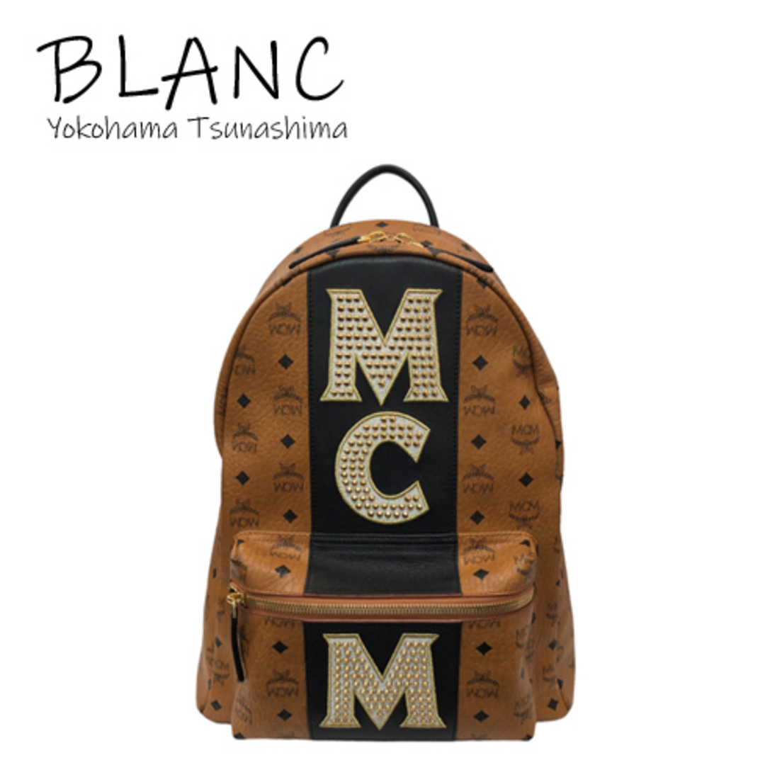 MCM - MCM スターク ロゴストライプ ヴィセトス バックパック レザー