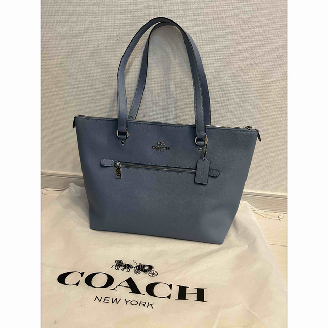 トートバッグコーチ　COACH トートバッグ　水色