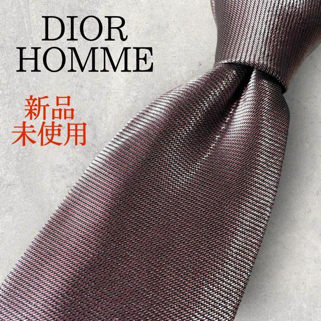 新品未使用 DIOR HOMME ディオールオム ソリッドタイ パープル メタル