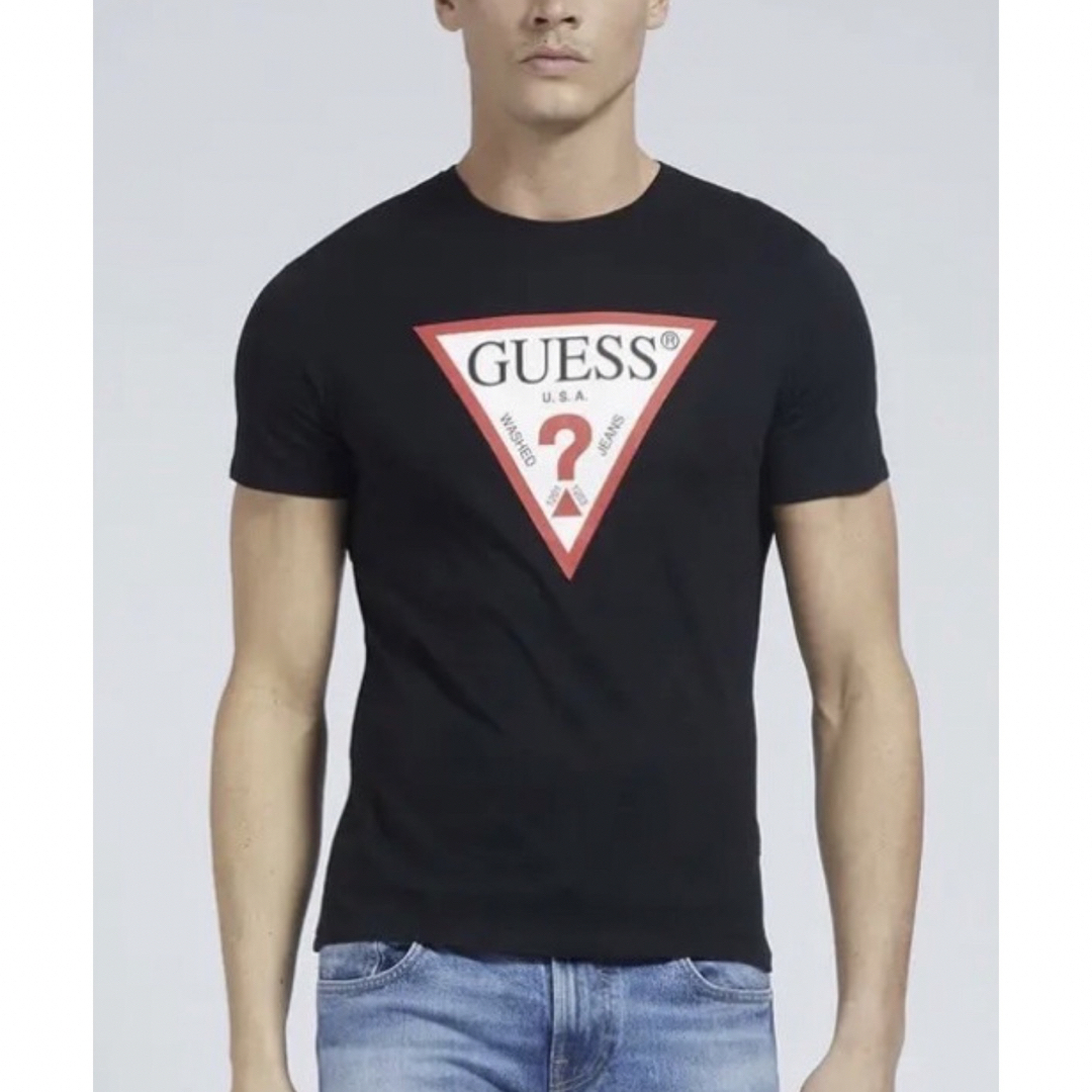 GUESS(ゲス)の新品未使用！　ゲス　GUESS ロゴTシャツ　ブラックS ホワイトS メンズのトップス(Tシャツ/カットソー(半袖/袖なし))の商品写真