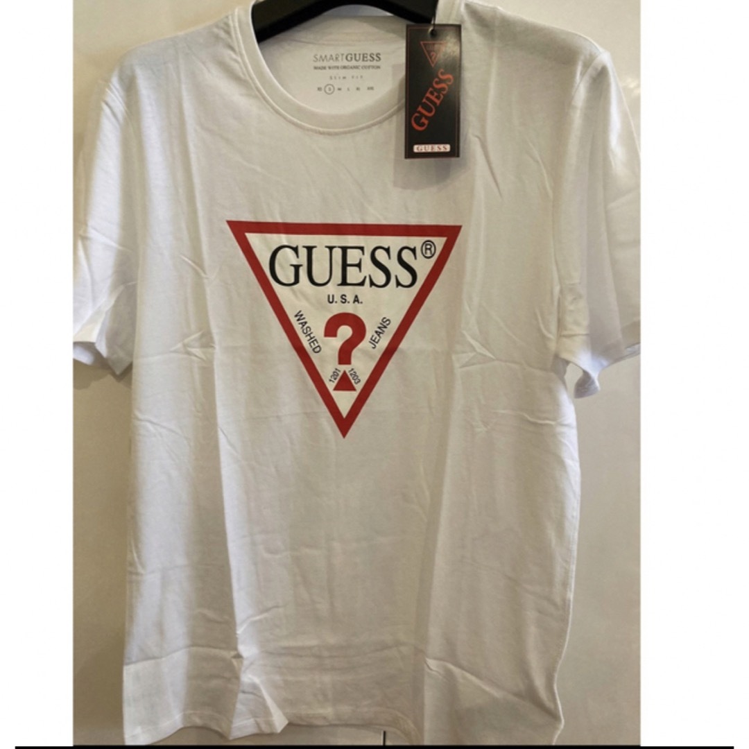 GUESS(ゲス)の新品未使用！　ゲス　GUESS ロゴTシャツ　ブラックS ホワイトS メンズのトップス(Tシャツ/カットソー(半袖/袖なし))の商品写真