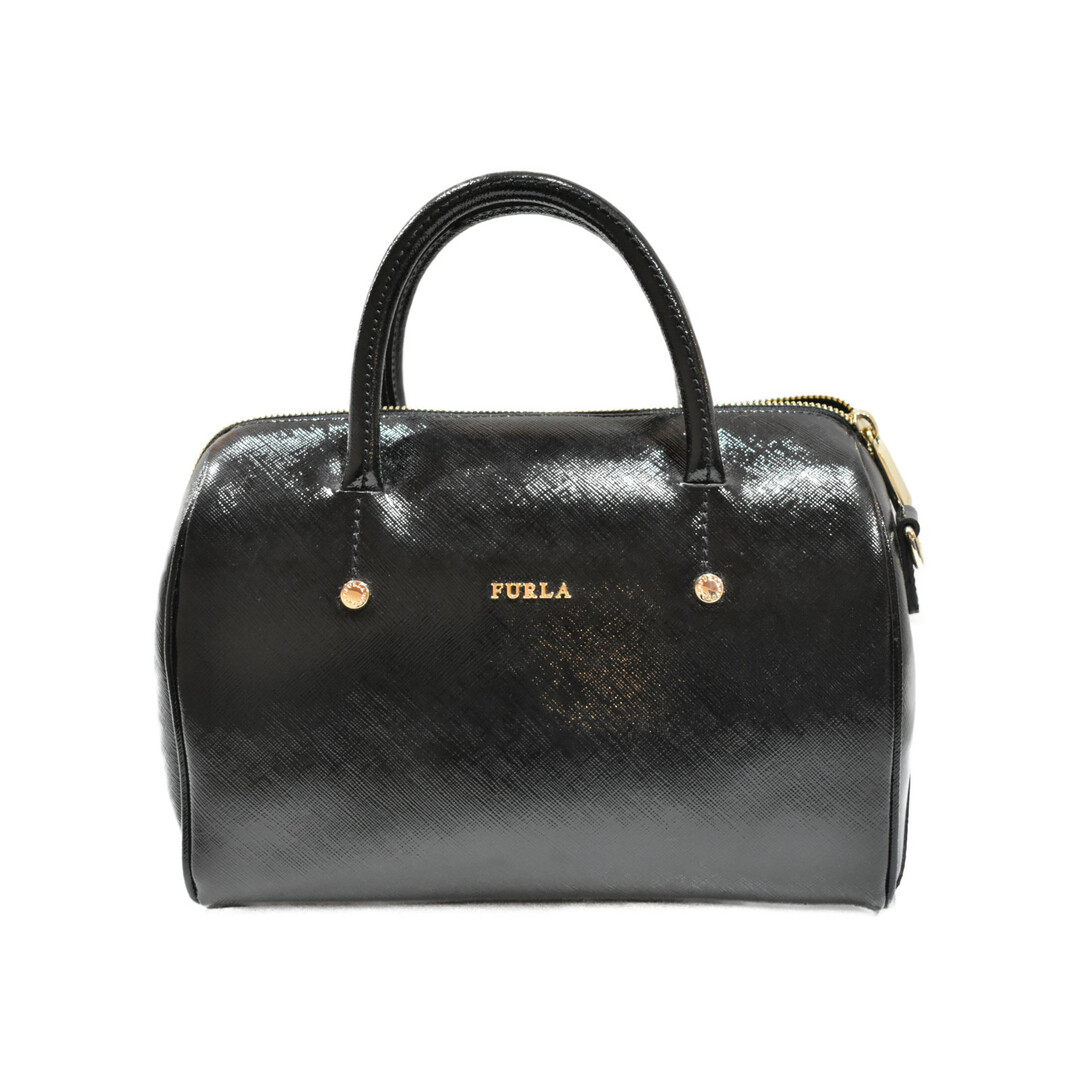 FURLA フルラ　2ウェイ　ショルダー　ボストンバッグ　黒