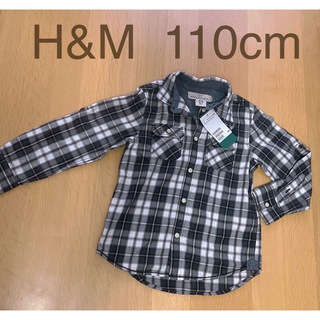 エイチアンドエム(H&M)のH&M ボーイズ 長袖シャツ 110cm(ブラウス)