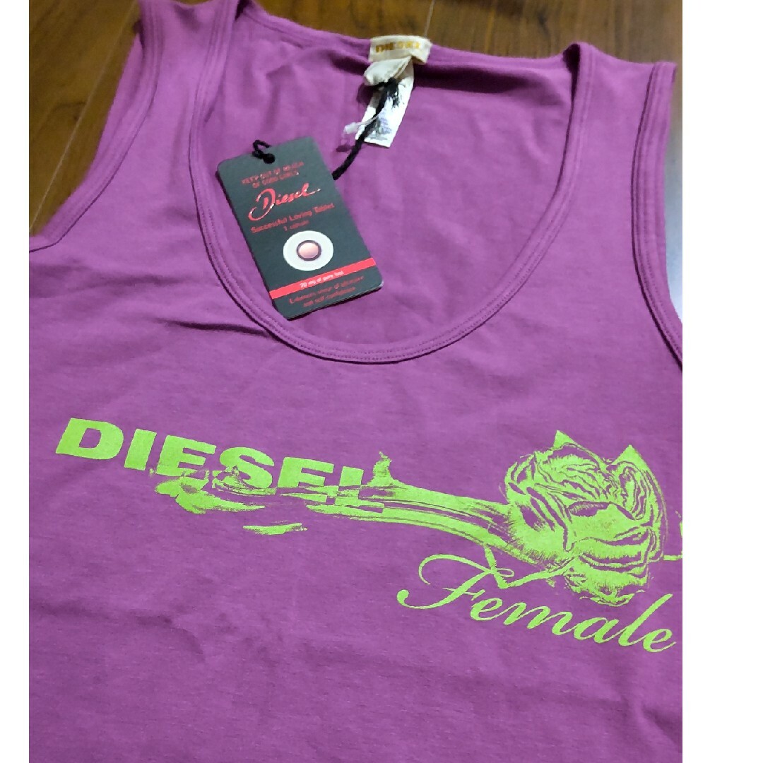 DIESEL(ディーゼル)の新品タグ付き DIESEL ディーゼル タグ付き タンクトップ M レディースのトップス(タンクトップ)の商品写真